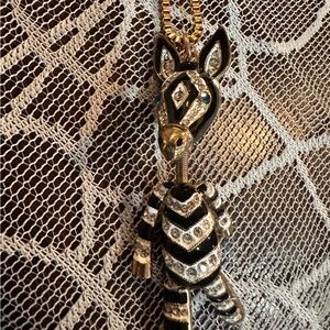 Betsey Jonson Zebra necklace.
